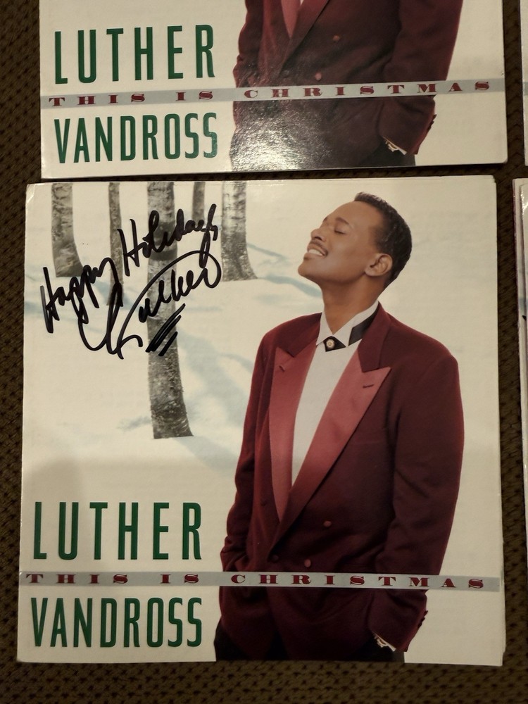 Luther Vandross autographed CD Booklet