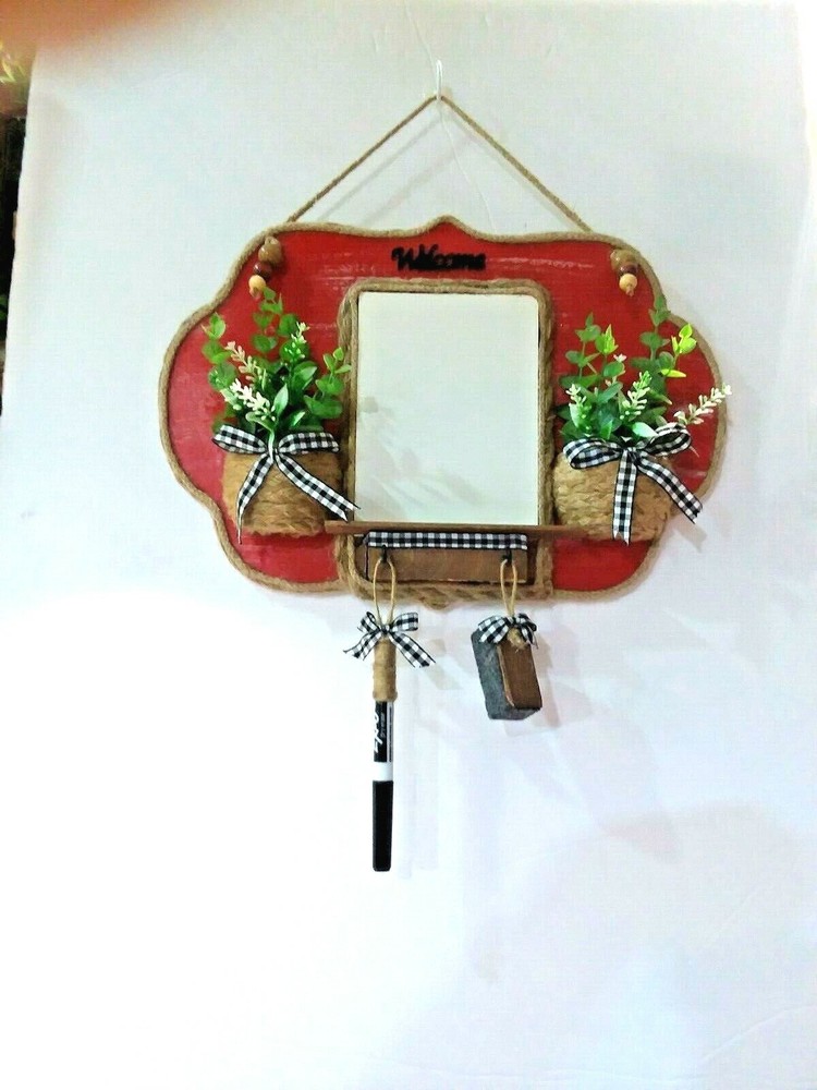 DECORATIVE SMALL DRY ERASE BOARD - WALL HANGING SIGN