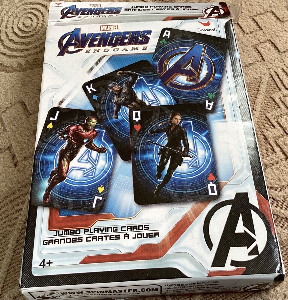 Marvel Avengers Endgame Jumbo Playing Cards - used