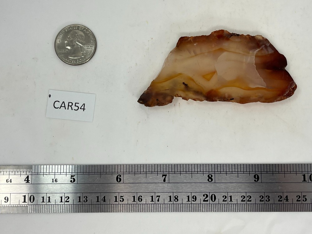 Thin Translucent Carnelian Agate Slab Lapidary Cabbing Combo Ship Avail