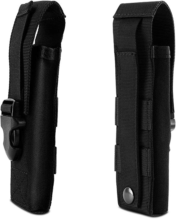 Tactical Flashlight Pouch Torch Holster LED Holder Multi-Function Portable Pouch