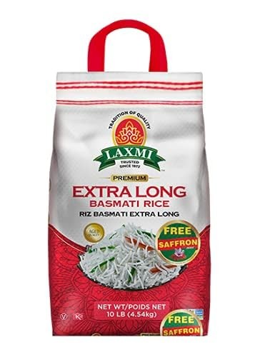 , Extra Long Grain Basmati Rice, Free Saffron Included, Made Pure, Made Fresh...