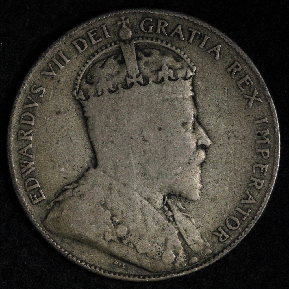 1907 Canada SILVER Fifty Cents E371 VRWNB