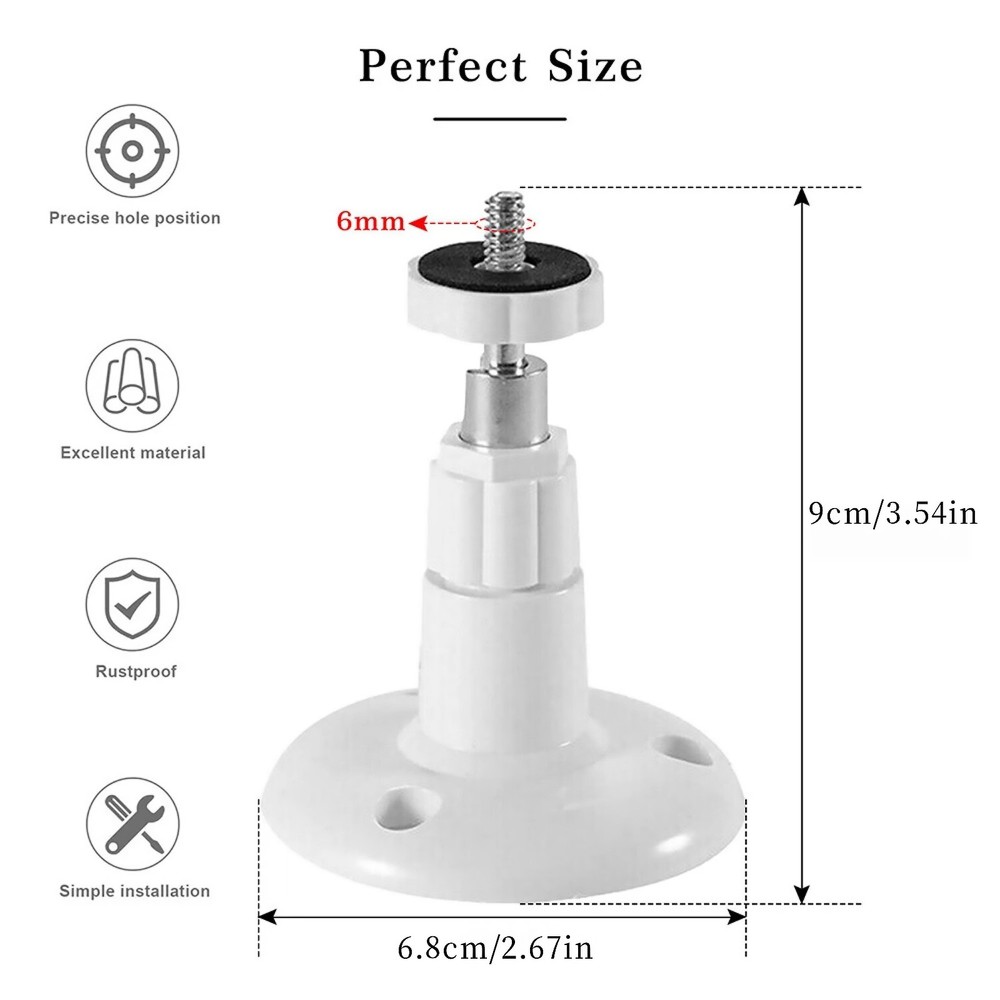 For Arlo Security Camera Wall Bracket 4 Set Adjustable Mount for Pro Series ABS