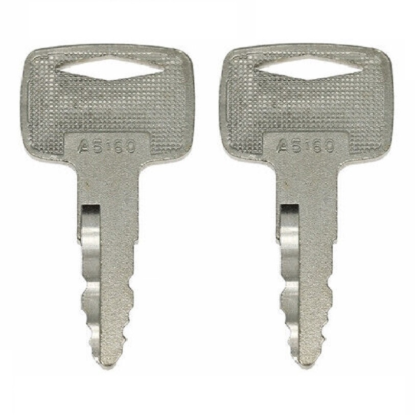 ( 2 ) Mitsubishi - CAT Forklift Ignition Keys 91A07-01910 marked A5160