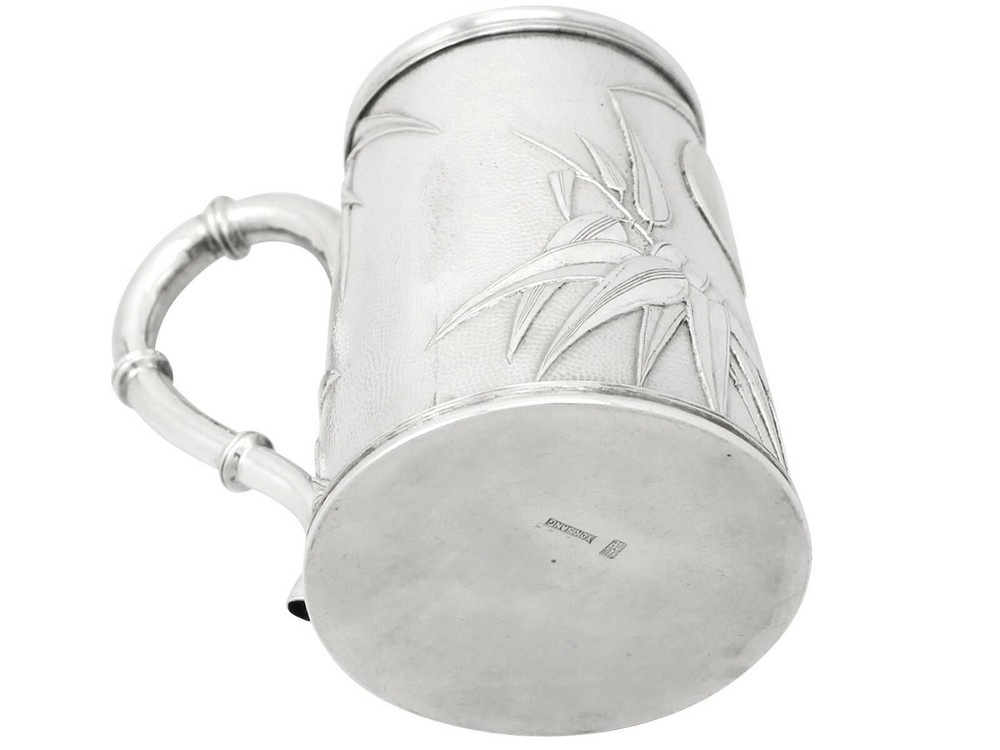 Antique Chinese Export Silver Christening Mug