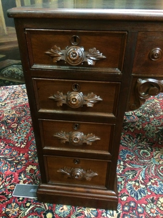 Antique Victorian Partner's Desk