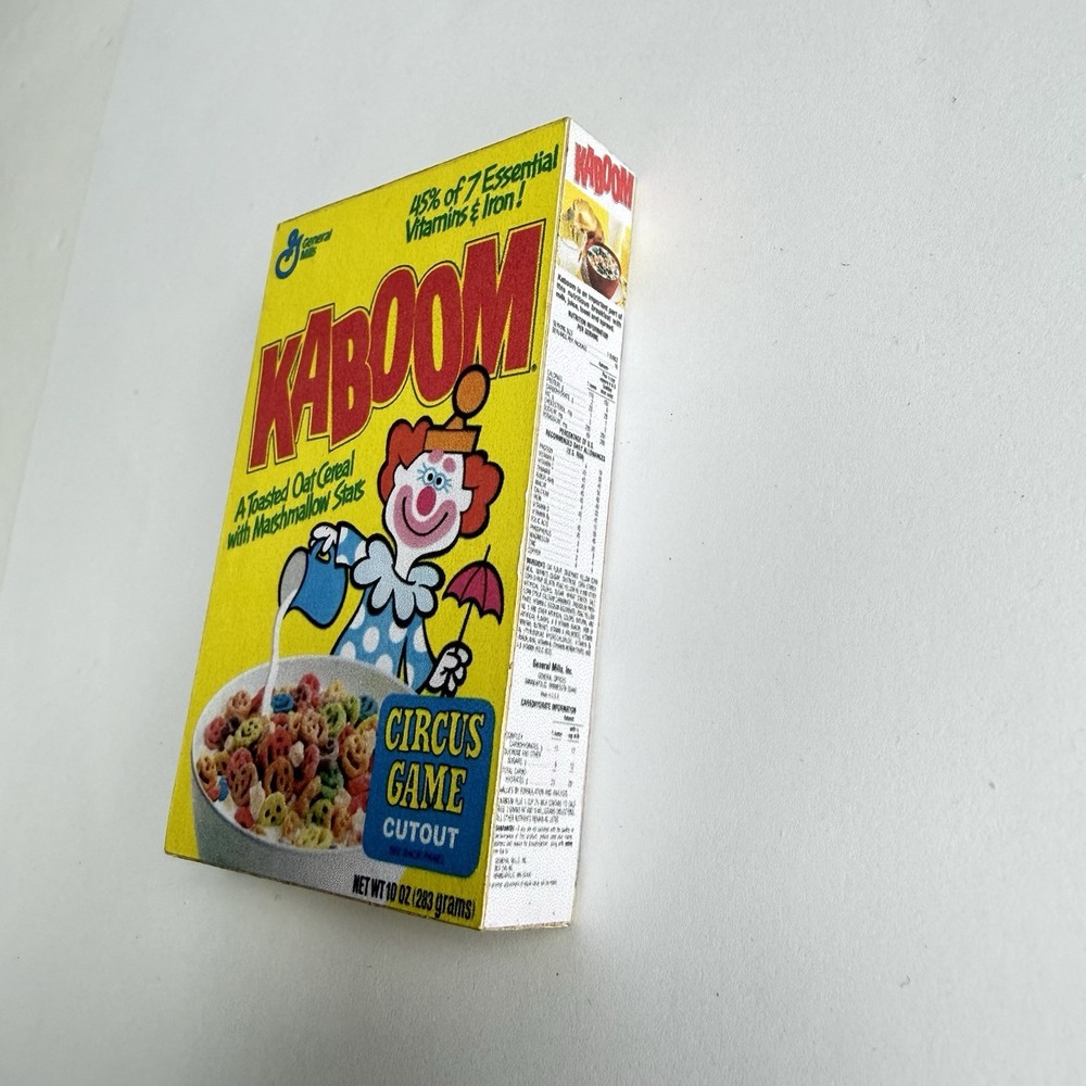 Retro Vintage 3D Kaboom Cereal Box Refrigerator Magnet
