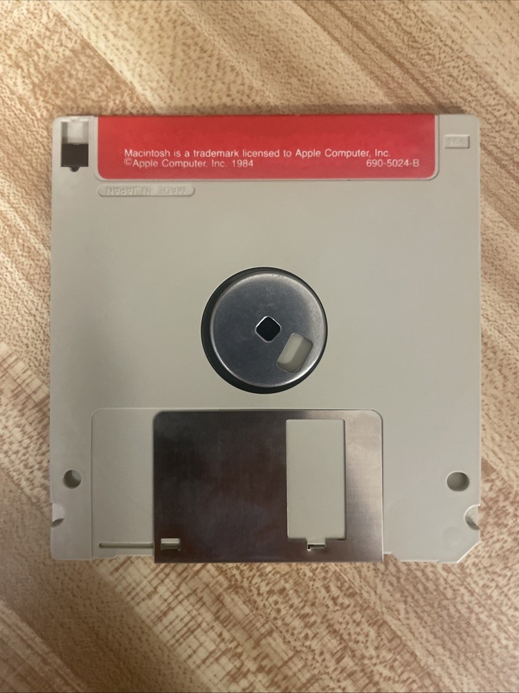 RARE Vintage 1984 Macintosh 3.5" Floppy Disk MacWrite