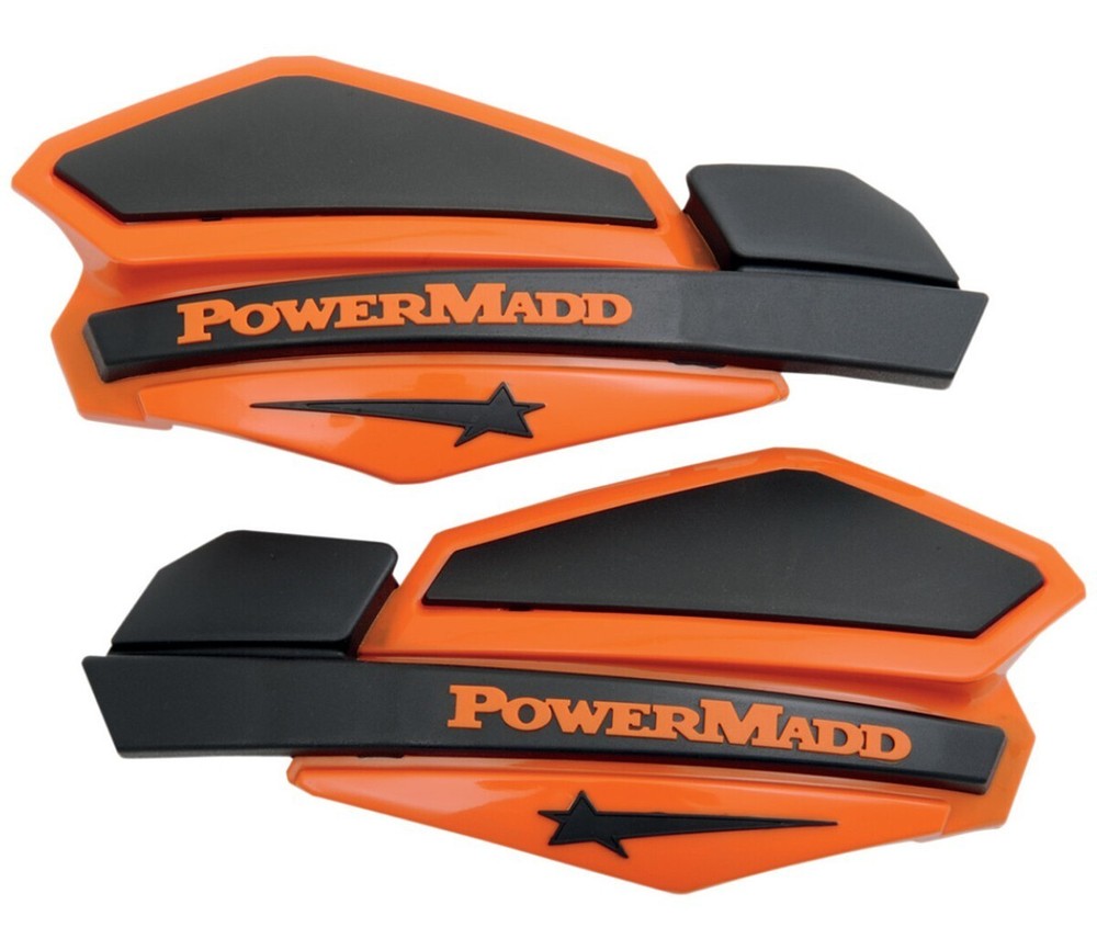 Powermadd Orange/Black Star Series Handguards 34205