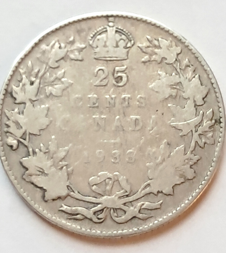 KM#24a 1933 quarter Canada