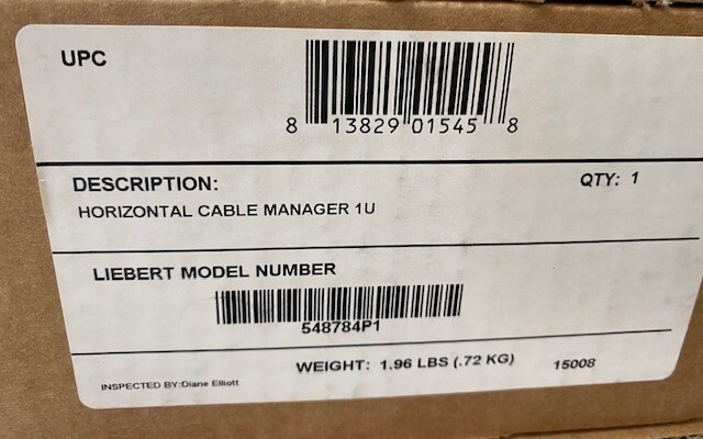 Horizontal 1U 19" Cable Manager