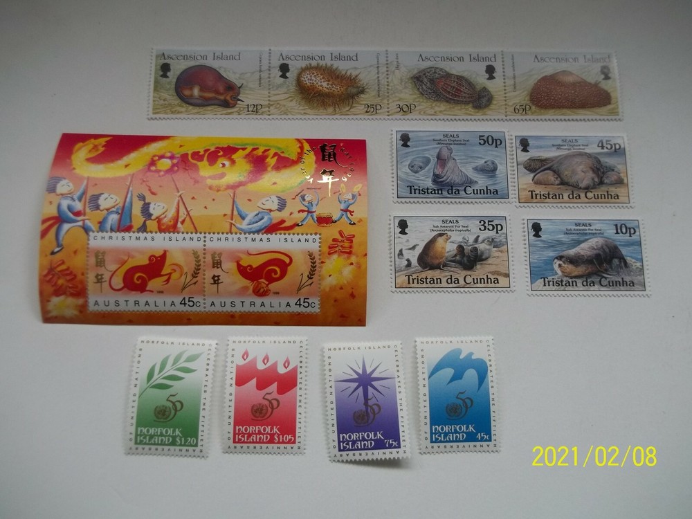 $100 CATALOG BRITISH COLONY COMPLETE SETS - MNH - 1983-2003 - REMOTE ISLANDS