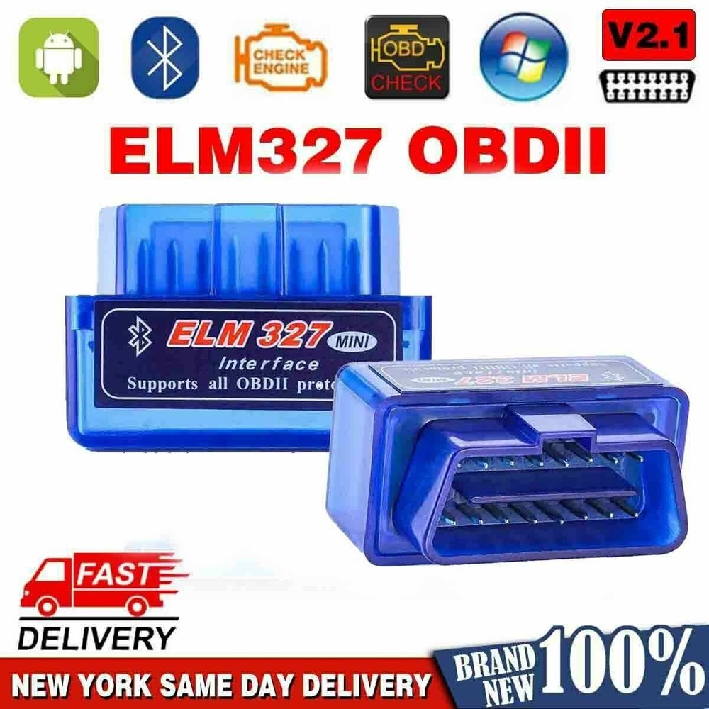 Bluetooth OBD2 Adapter, OBDⅡ Scanner and App for iPhone/iPad Android Code Reader