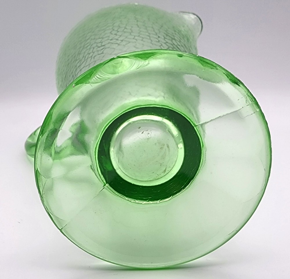 Depression McKee Crackle Uranium Glow Pitcher