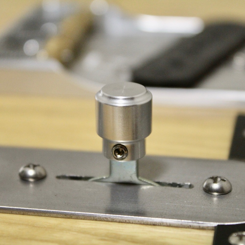 Telecaster style round switch tip, Inca Silver