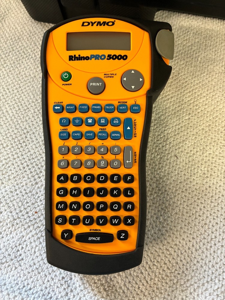 Dymo Rhino Pro 5000 Industrial Label Maker - Shows Error Code - Parts Only READ