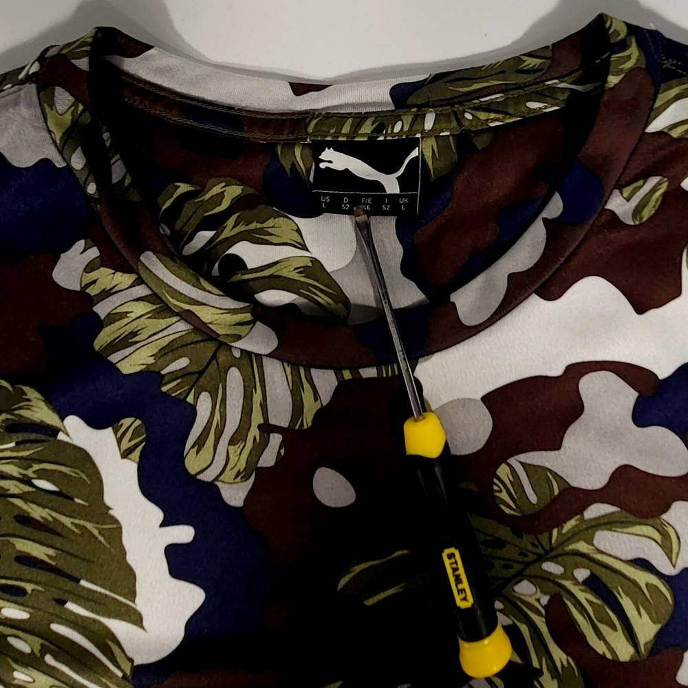Puma Camouflage Vented Training T Shirt size Large