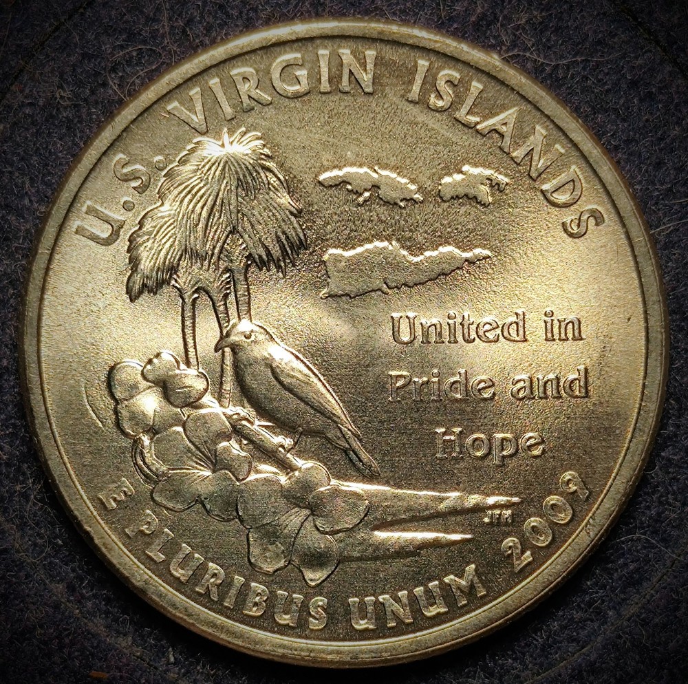 2009 P US Virgin Islands Unc. BS die chip Error