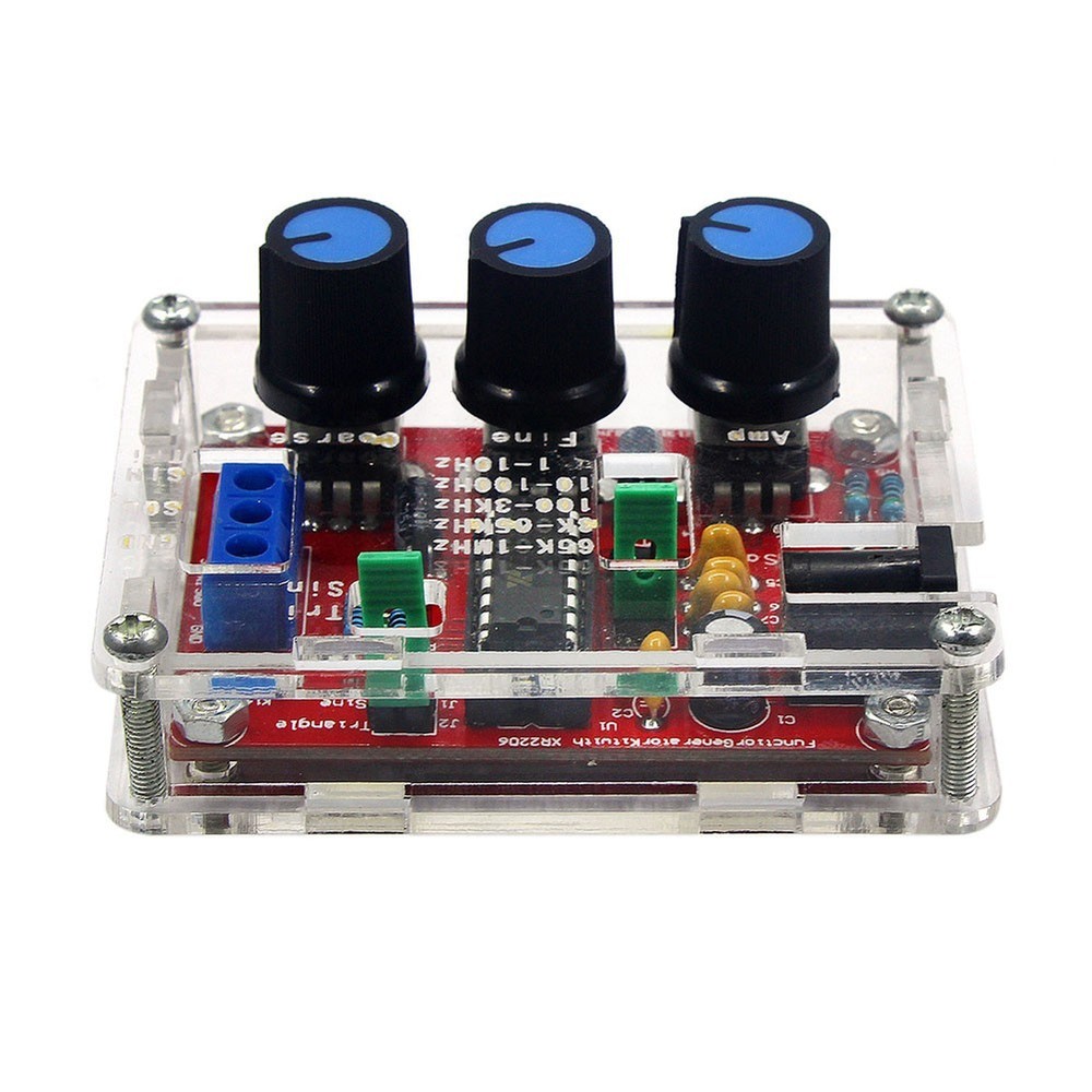 Complete DIY Signal Generator Kit for XR2206 with Three Waveform Options