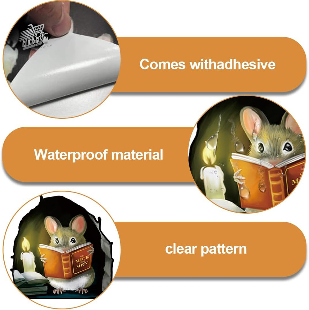 Wall stickers, wall sticker with mouse, home decoration, kitchen,