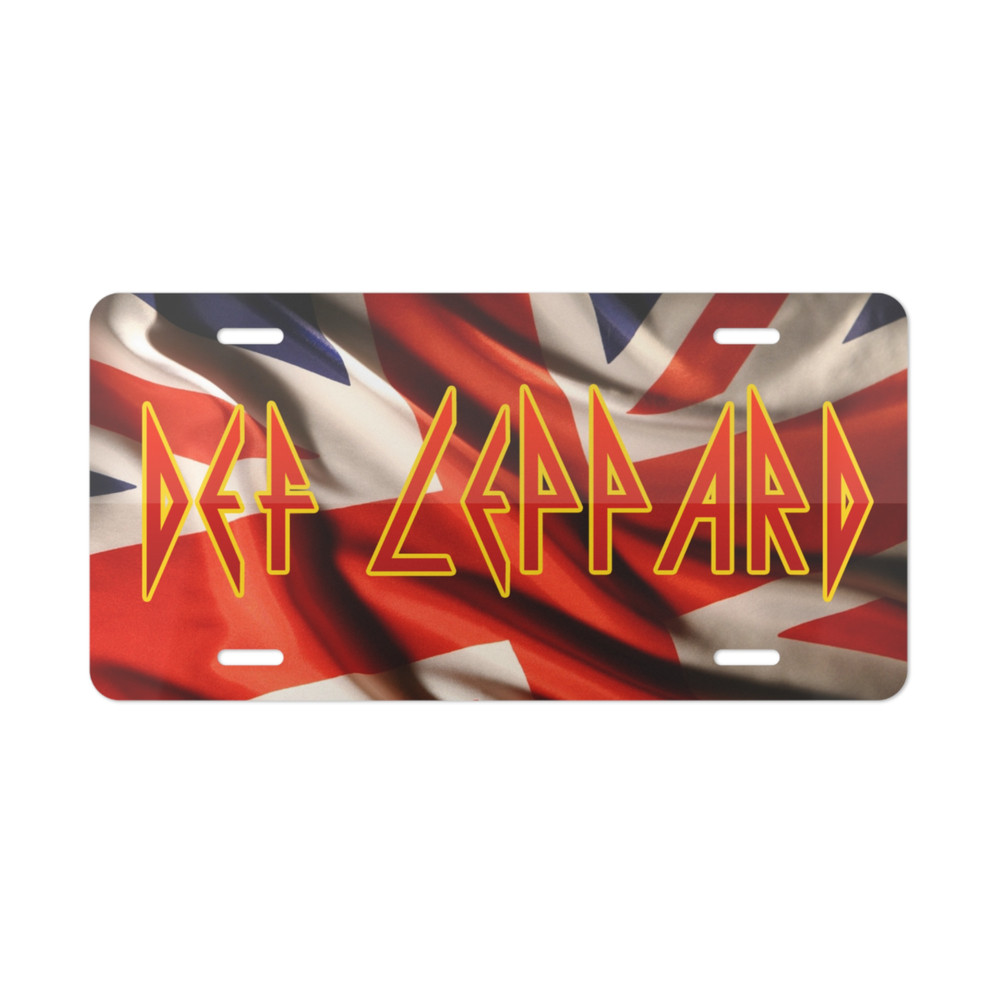 Def Leppard License Plate