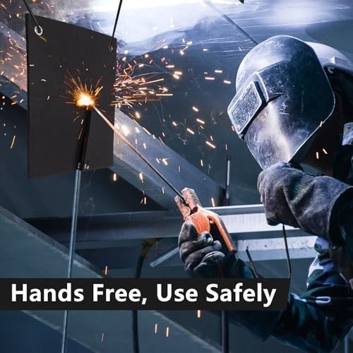 Fireproof Welding Blanket 2 Pack, 1/4" Graphite Carbon Felt, Flame Resistant Mat