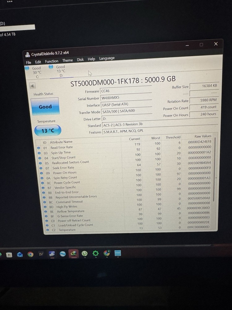 Seagate 5TB USB External Expansion Desktop Hard Drive 1D7AP6-500 Tested