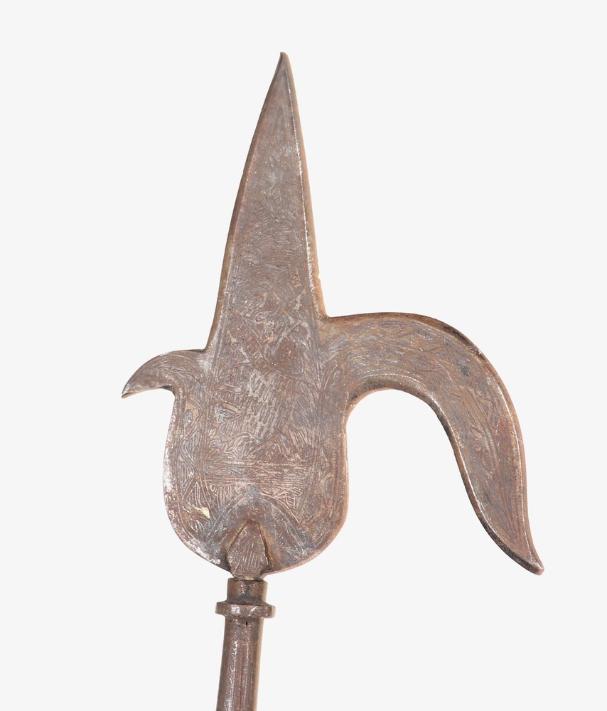19th C. Steel Indian Elephant Goad Combination-Dagger
