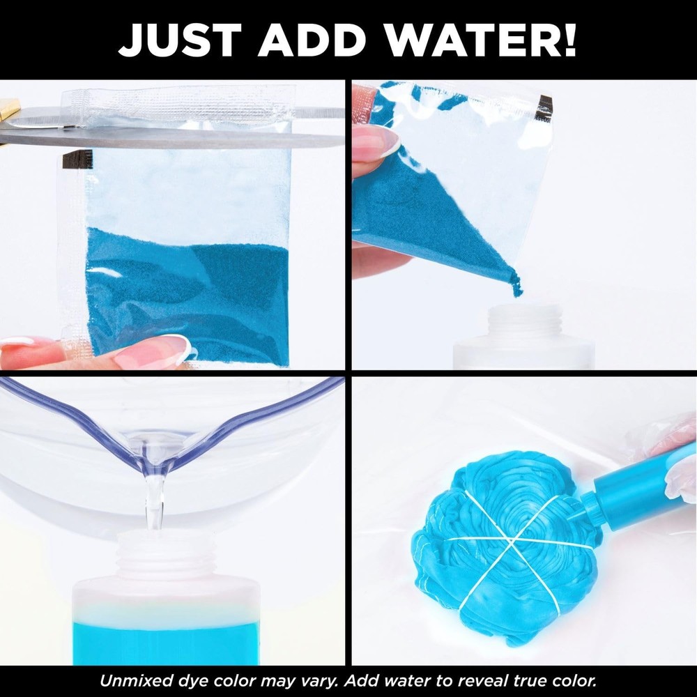 Turquoise One Step Dye Refills 3 Pack Dissolvable 4 Oz Each Eco Friendly