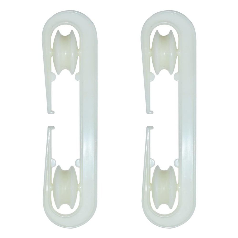 2 Pack Clothesline Spreader Pulley Rope Wire Separation for Long Clothes Line