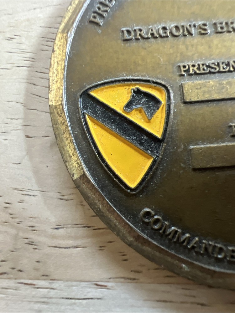 Delta Dragons Challenge Coin Commander’s And ISG’s Award