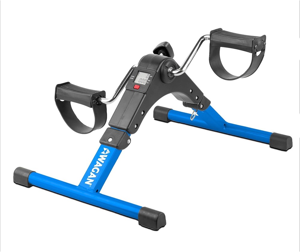 Healthmate Mini Pedal Exerciser Foldable Cycle Adjustable Resistance LCD