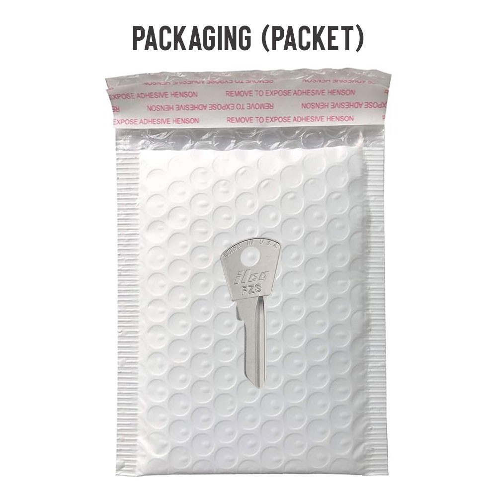 PZ3 Key Blank 4-PIN Nickel