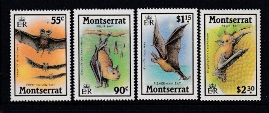 MONTSERRAT Tropical Bats MNH set