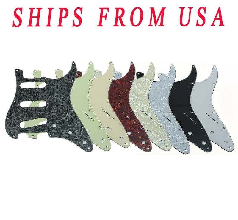 KAISH Jimi Hendrix ST Pickguards Reverse Bridge for Strat various colors
