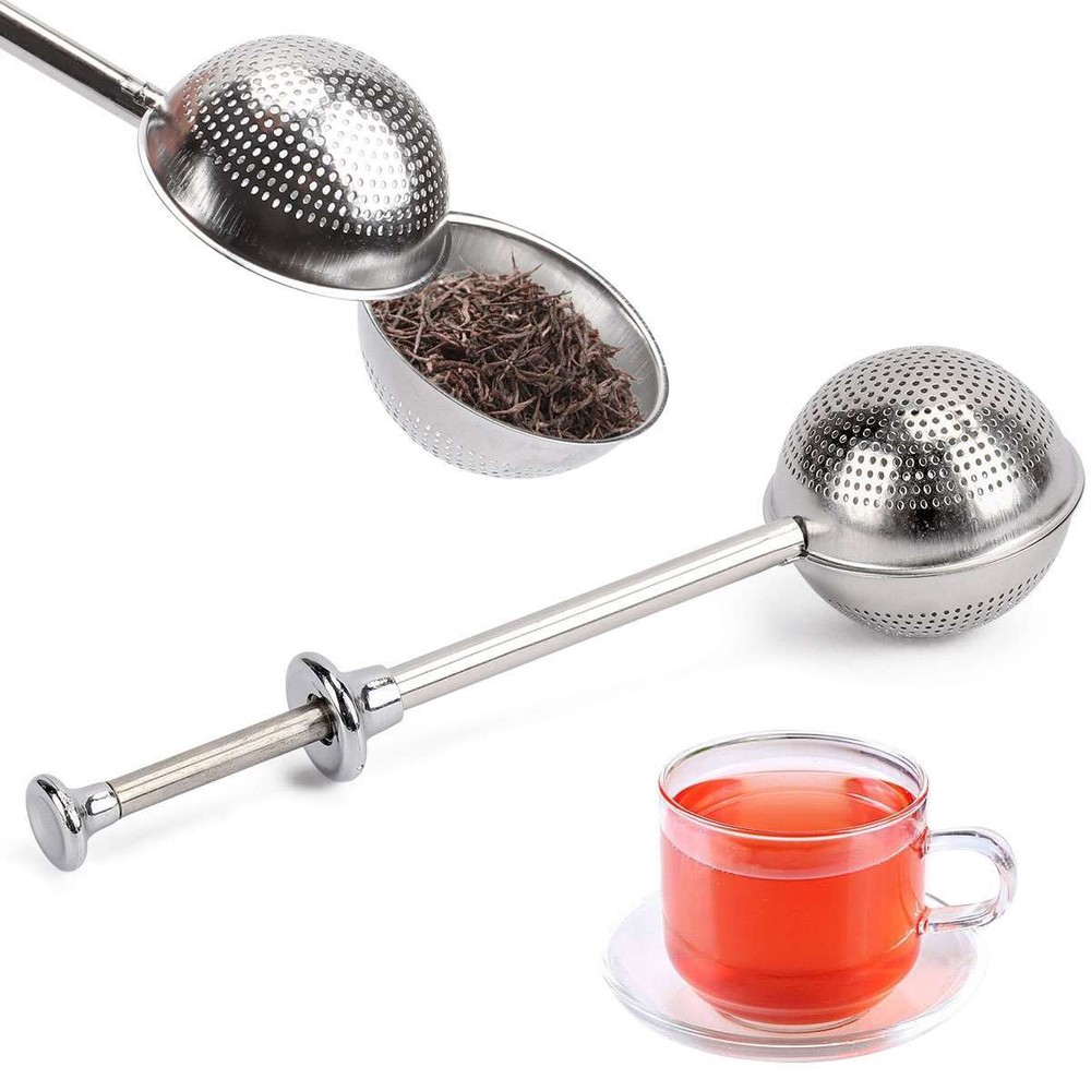 Ball Mesh Tea Infuser Loose Leaf Strainer Spice Filter Herb Steeper Diffuser LOT