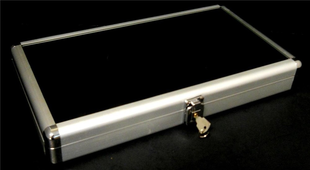 Locking Aluminum Display Case Storage Organizer Sales Presentaiton Case