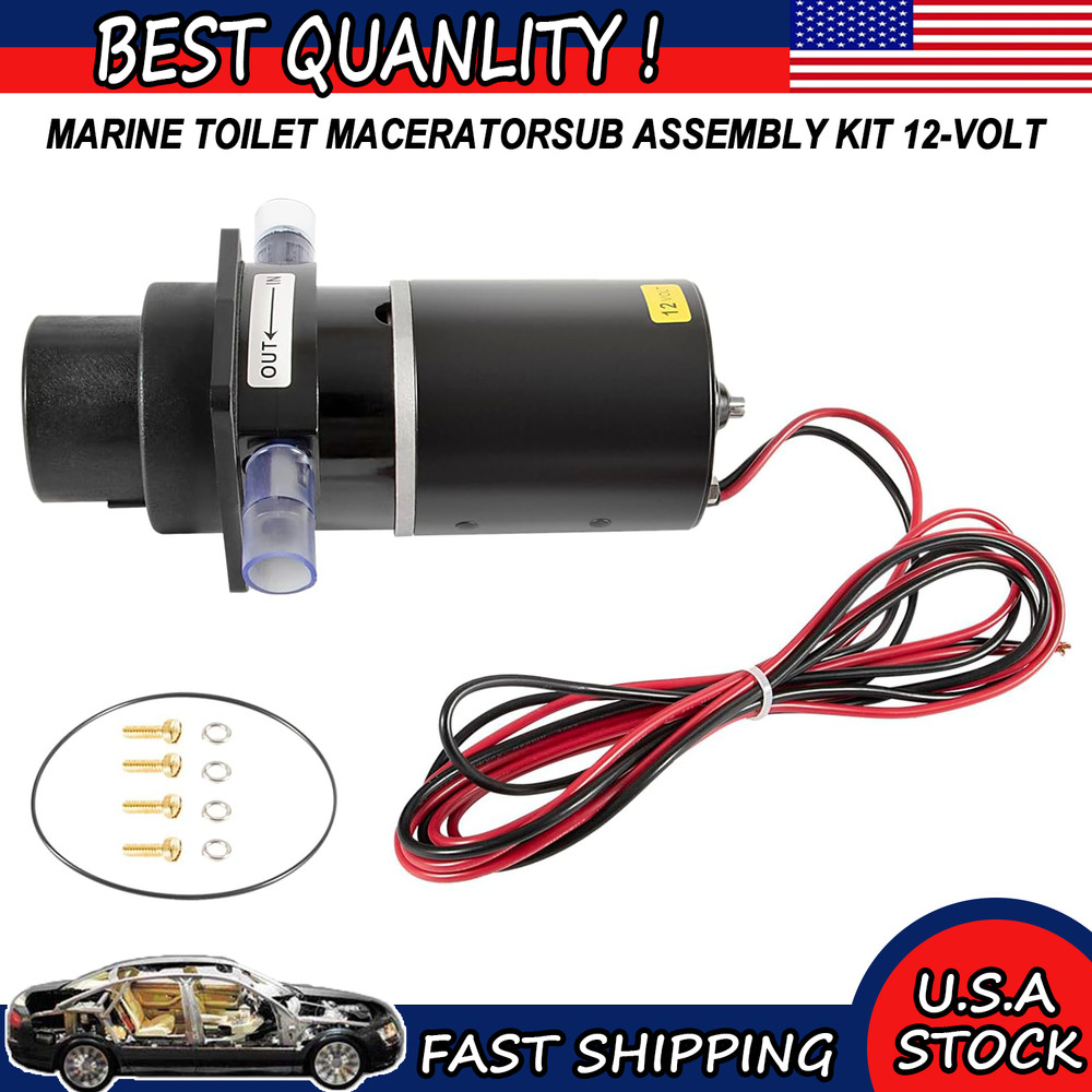 For Jabsco 37010-Series Marine Toilet Macerator Sub Assembly Kit 37010-1000 12V