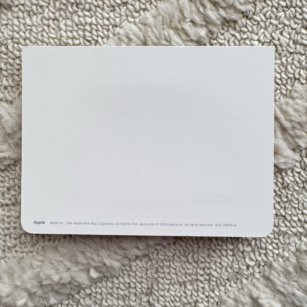 Genuine Apple Card White Envelope Packaging Only – No Card
