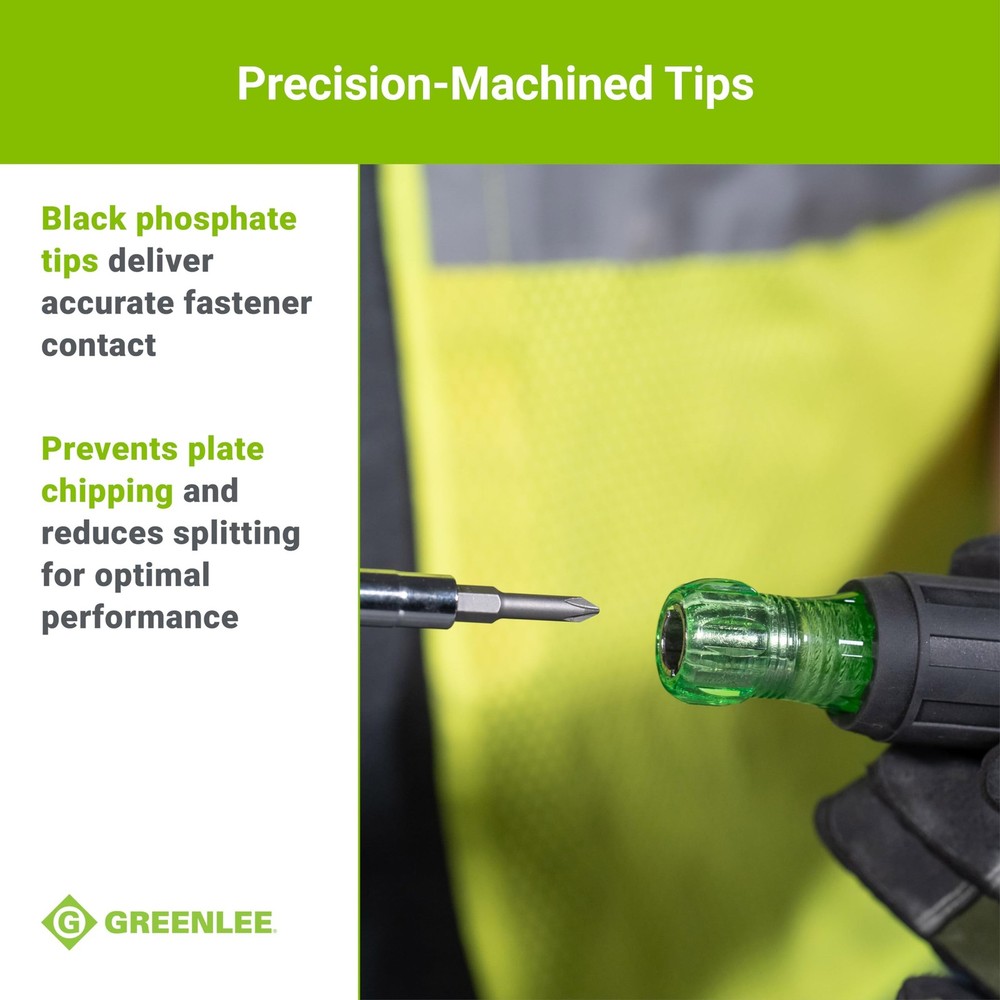 0153-42C 6-in-1 Multi-Tool Screwdriver with Flat-Tip, Phillips, and Hex Bits