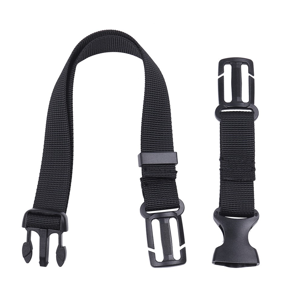 Adjustable Backpack Sack Bag Webbing Sternum Buckle,Clip Strap Chest Black x1