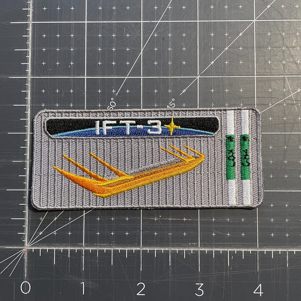 SpaceX Integrated Flight Test 3 (IFT-3) Commemorative Patch 4"