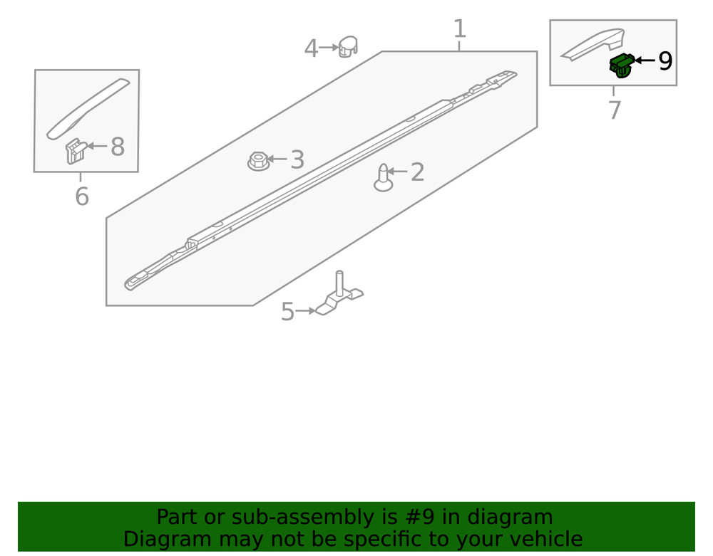 Genuine Kia Front Cover Clip 87257-D3000