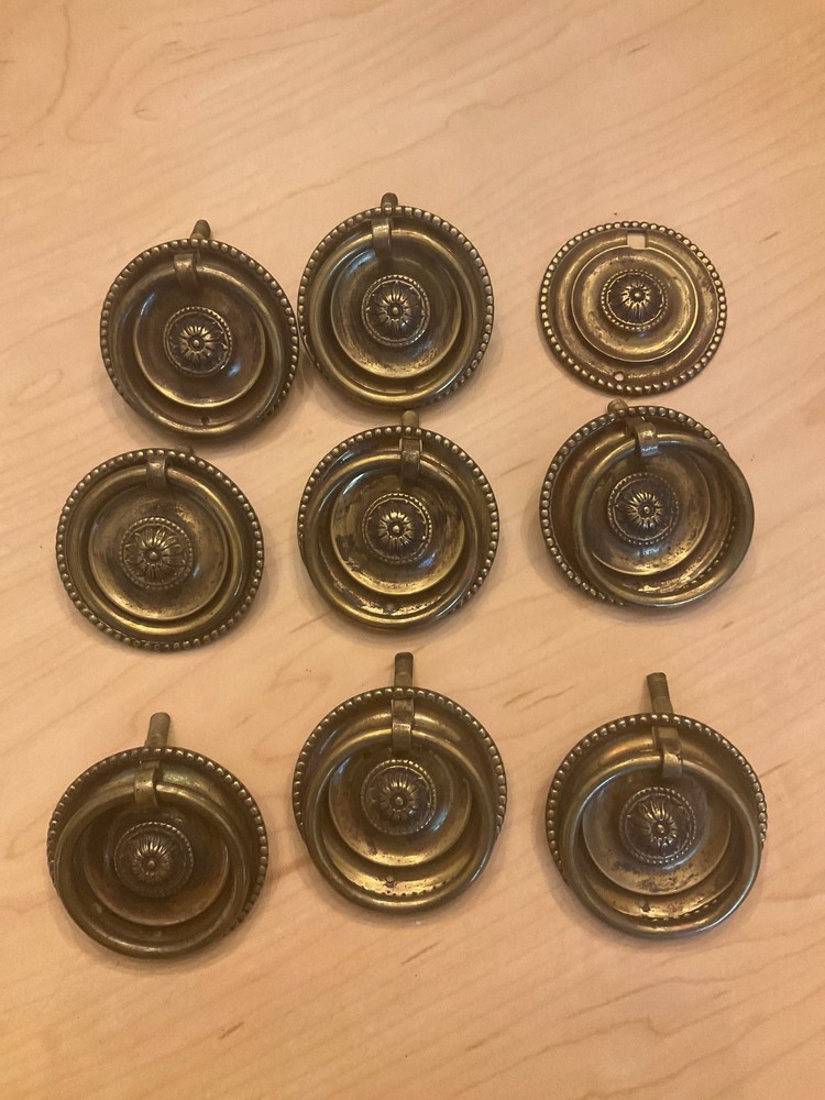 Single Post Drawer Pull Sheraton Pull Furniture Drawer Pull Cabinet Pull Brass