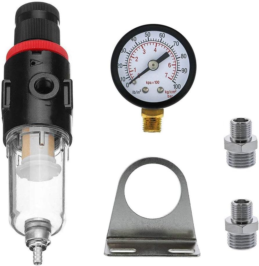 Airbrush Compressor Pressure Regulator Water Trap Filter Moisture...