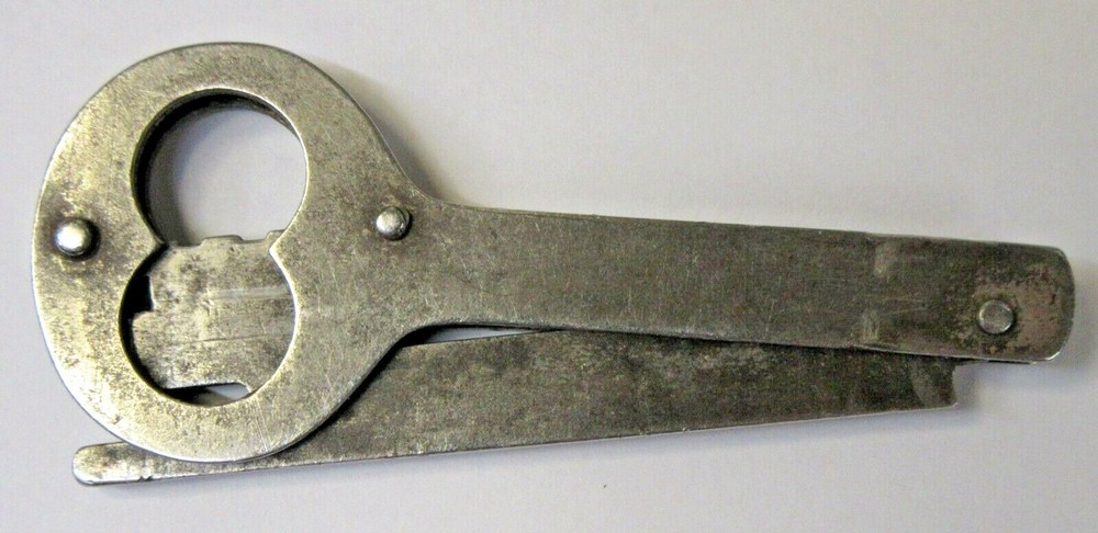 SARGENT #10 folding skeleton key opens to 5" long *
