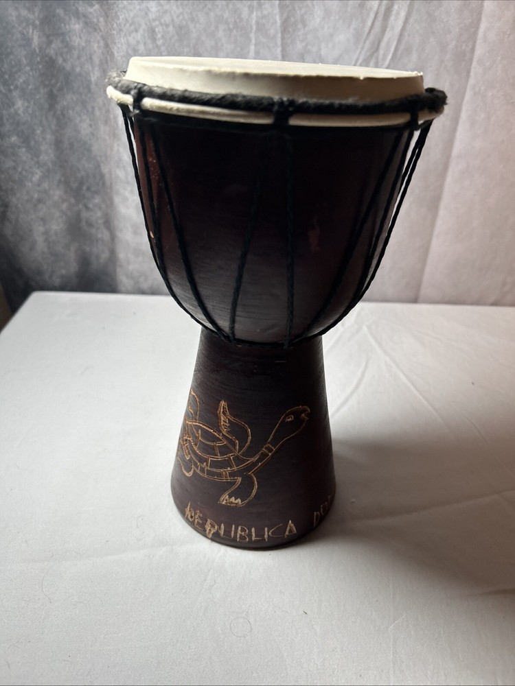 Small Handcrafted Wood Djembe Drum 10”