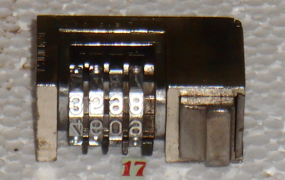 WMA Reverse Letterpress Numbering machine | 17