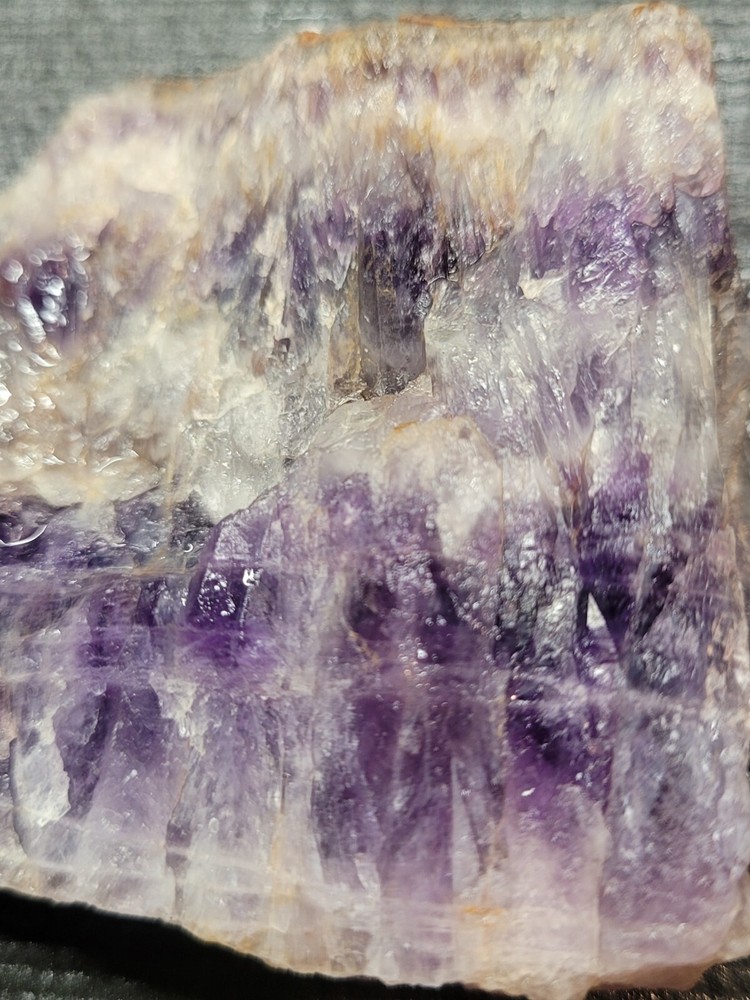 Amethyst Chevron Slab - end cut From Morocco. A17